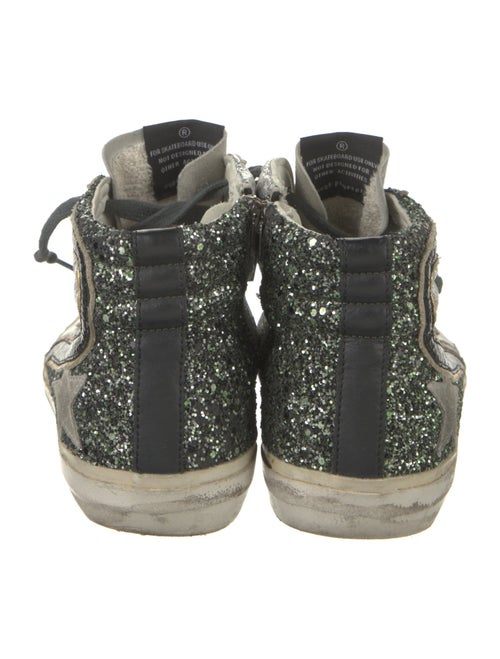 Golden Goose Glitter Printed Sneakers