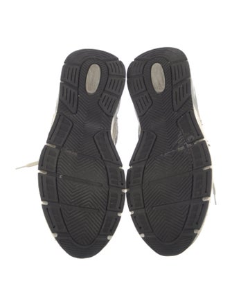 Golden Goose Suede Colorblock Pattern Athletic Sneakers