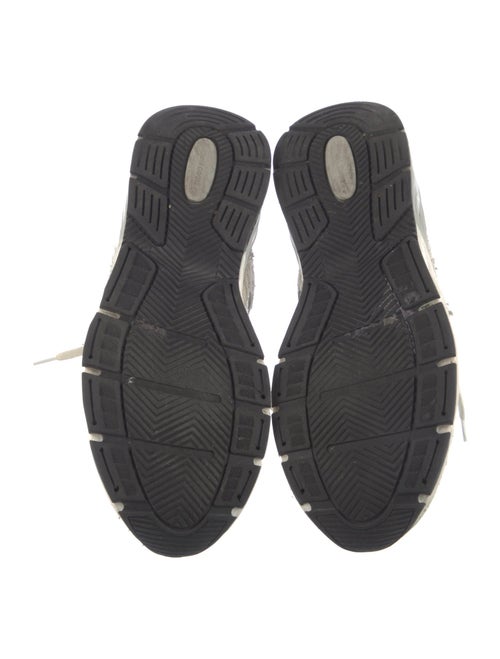 Golden Goose Suede Colorblock Pattern Athletic Sneakers