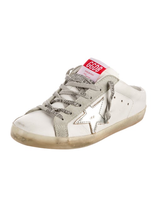 Golden Goose Leather Colorblock Pattern Sneakers