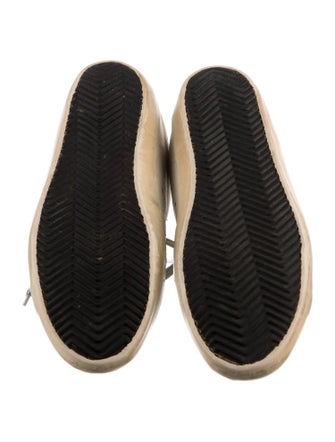 Golden Goose Leather Colorblock Pattern Sneakers