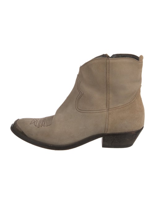 Golden Goose Suede Western Boots