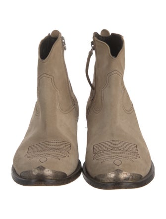 Golden Goose Suede Western Boots