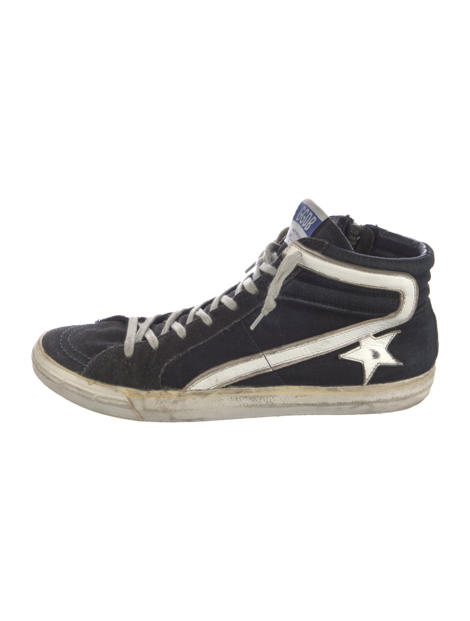 Golden Goose Denim Printed Sneakers