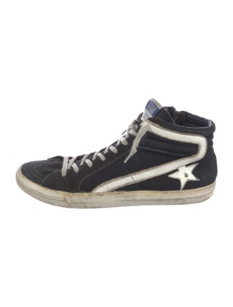 Golden Goose Denim Printed Sneakers