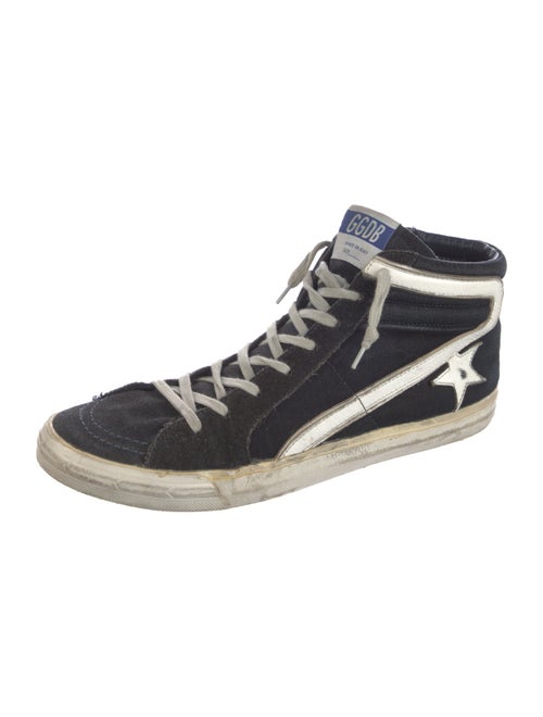 Golden Goose Denim Printed Sneakers