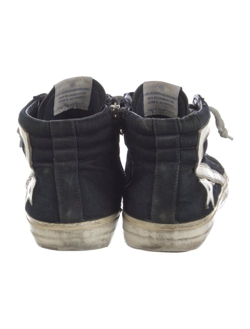 Golden Goose Denim Printed Sneakers