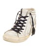 Golden Goose Embossed Leather Distressed Accents Sneakers