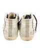 Golden Goose Embossed Leather Distressed Accents Sneakers