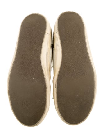 Golden Goose Embossed Leather Distressed Accents Sneakers