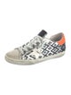 Golden Goose Leather Printed Sneakers