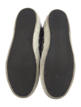 Golden Goose Leather Printed Sneakers