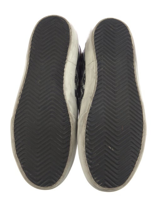 Golden Goose Leather Printed Sneakers