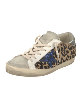 Golden Goose Ponyhair Printed Sneakers
