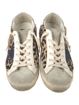 Golden Goose Ponyhair Printed Sneakers