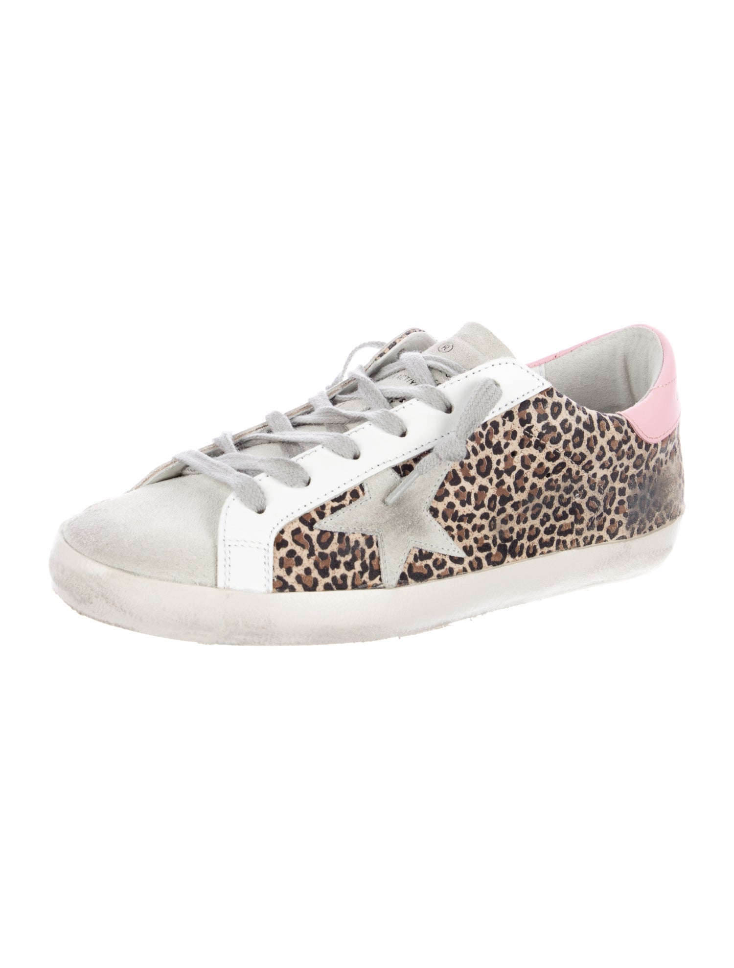 Golden Goose Suede Animal Print Sneakers