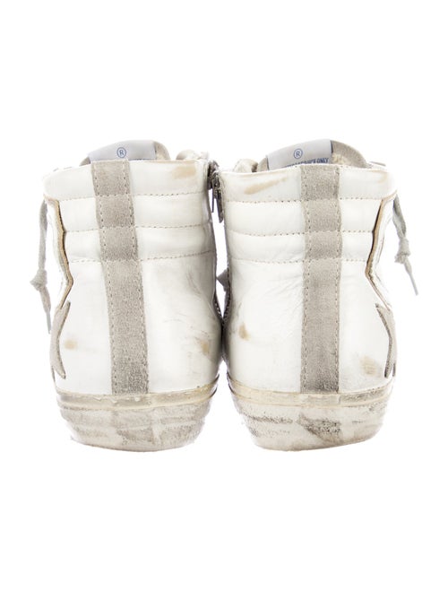 Golden Goose Leather Colorblock Pattern Sneakers