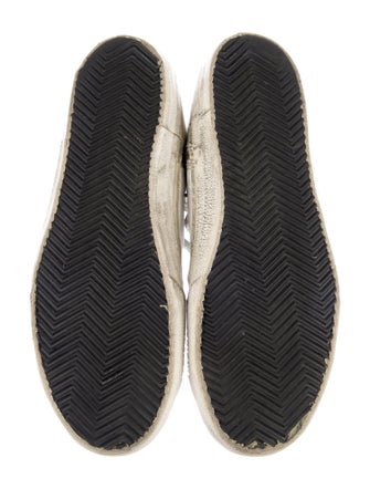 Golden Goose Leather Colorblock Pattern Sneakers