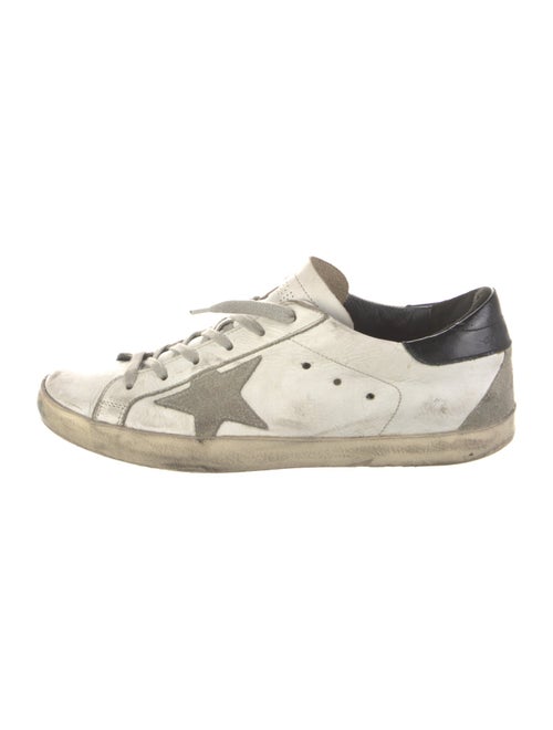 Golden Goose Leather Printed Sneakers