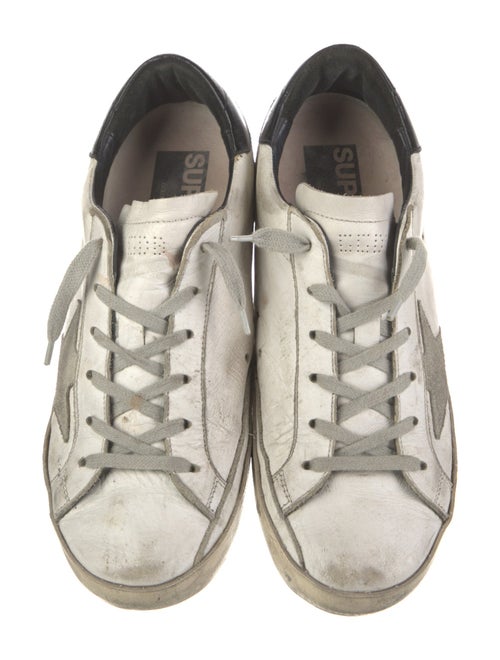 Golden Goose Leather Printed Sneakers