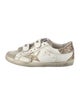 Golden Goose Leather Glitter Accents Sneakers