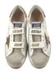 Golden Goose Leather Glitter Accents Sneakers