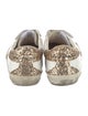 Golden Goose Leather Glitter Accents Sneakers