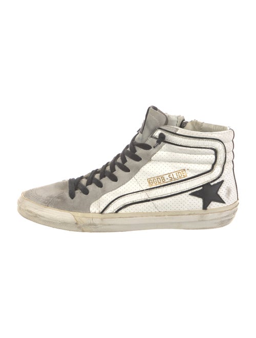 Golden Goose Leather Distressed Accents Sneakers