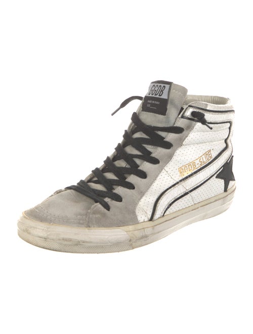 Golden Goose Leather Distressed Accents Sneakers