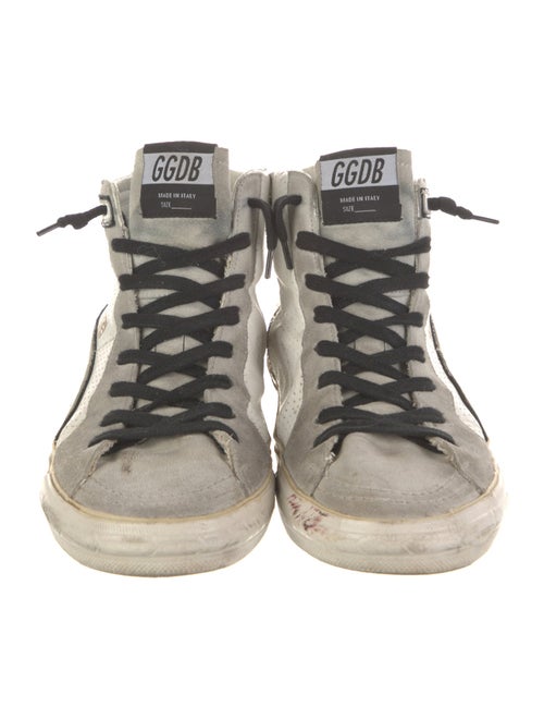 Golden Goose Leather Distressed Accents Sneakers