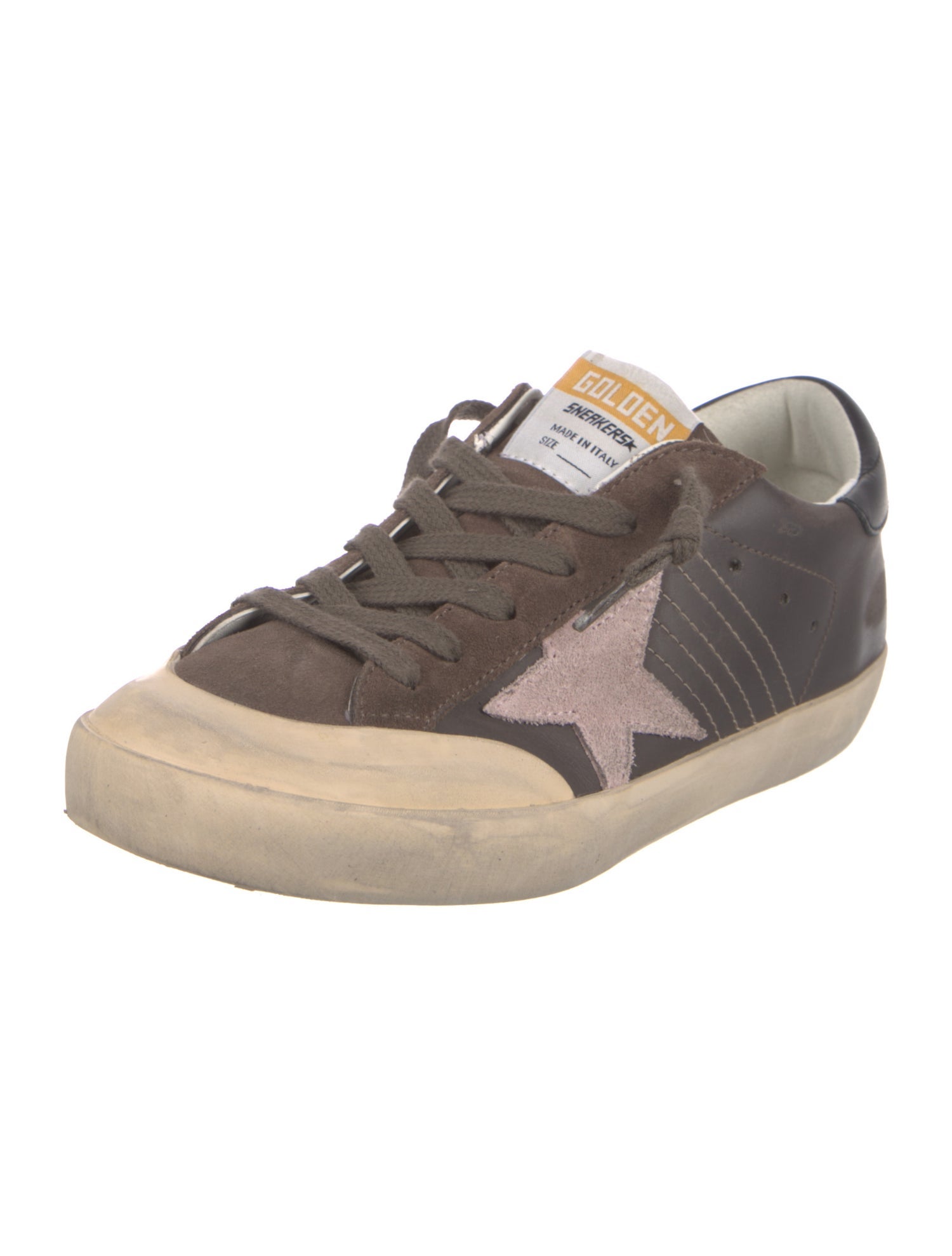 Golden Goose Suede Distressed Accents Sneakers