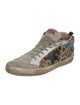 Golden Goose Ponyhair Animal Print Sneakers
