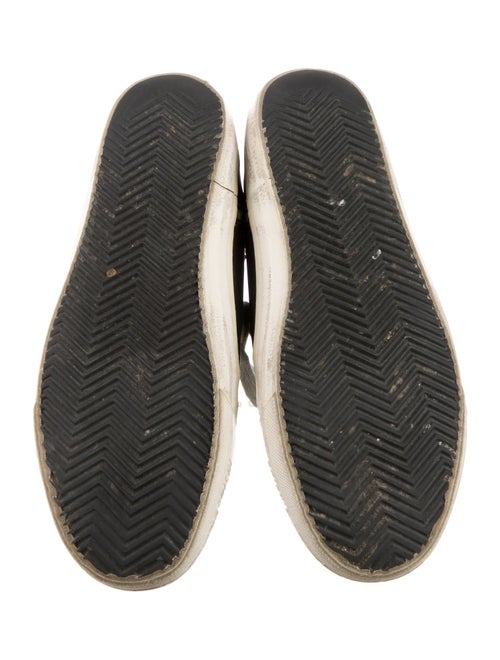 Golden Goose Leather Printed Sneakers