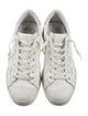 Golden Goose Leather Glitter Accents Sneakers