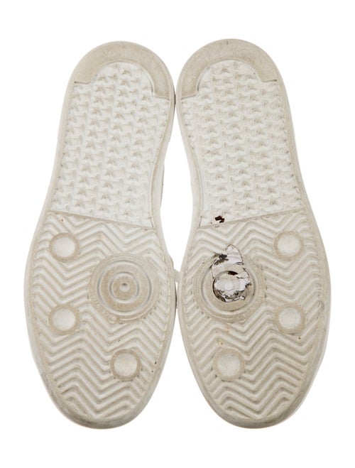 Golden Goose Leather Glitter Accents Sneakers