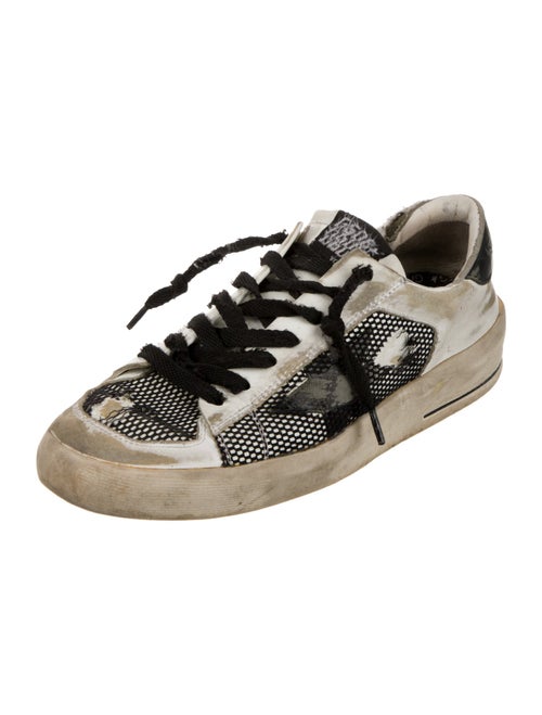 Golden Goose Leather Colorblock Pattern Sneakers