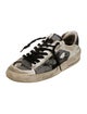 Golden Goose Leather Colorblock Pattern Sneakers