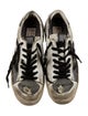 Golden Goose Leather Colorblock Pattern Sneakers