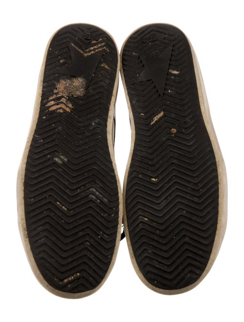 Golden Goose Leather Colorblock Pattern Sneakers