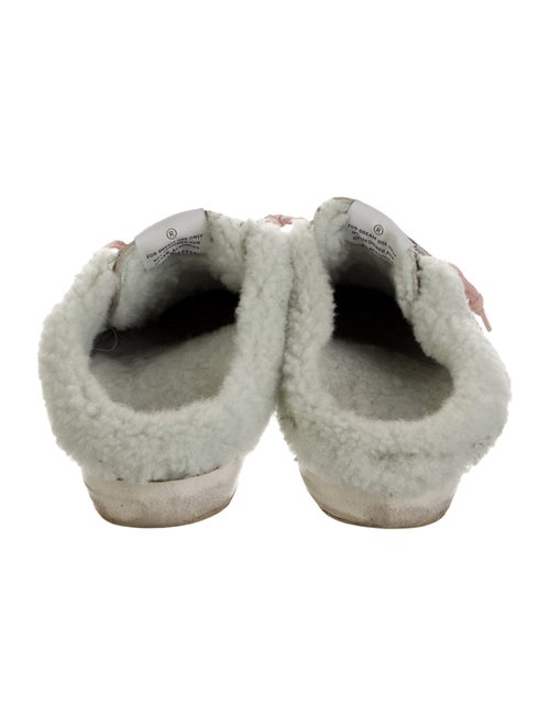 Golden Goose Leather Glitter Accents Sneakers