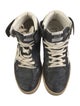Golden Goose Leather Graphic Print Wedge Sneakers