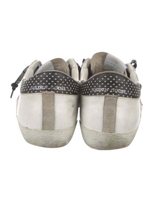 Golden Goose Leather Printed Sneakers