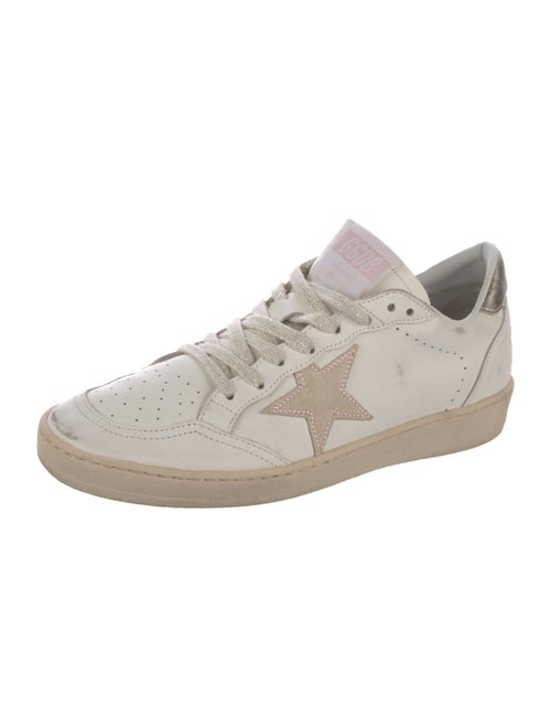 Golden Goose Leather Distressed Accents Sneakers