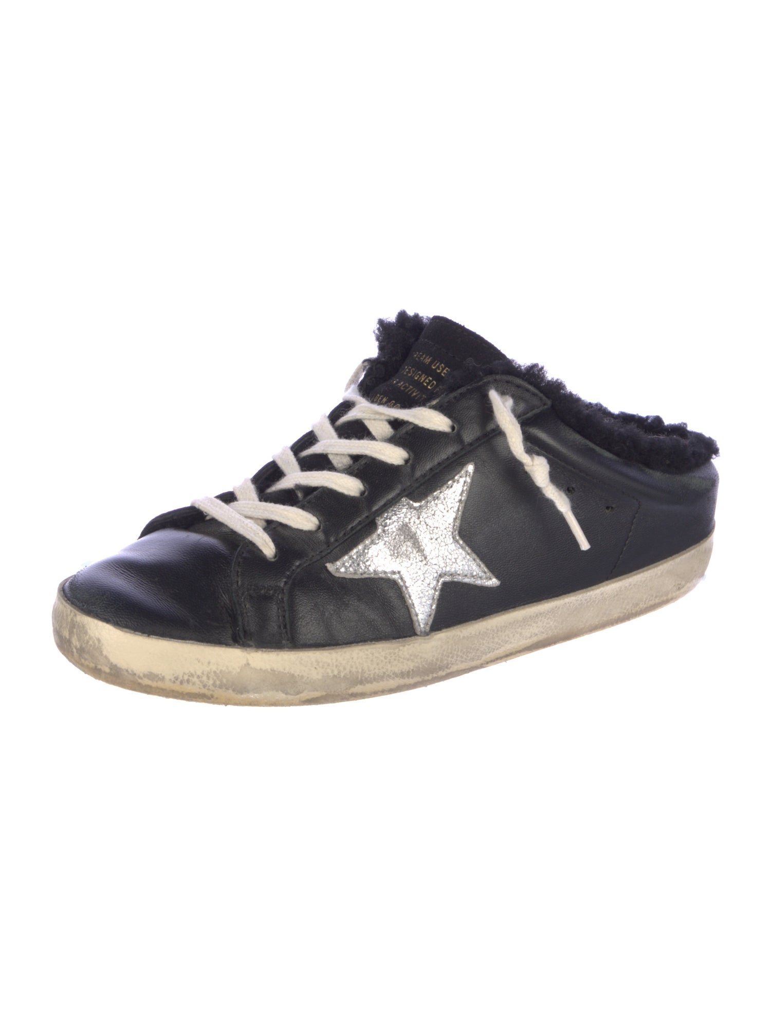 Golden Goose Leather Distressed Accents Sneakers