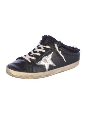 Golden Goose Leather Distressed Accents Sneakers