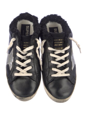 Golden Goose Leather Distressed Accents Sneakers