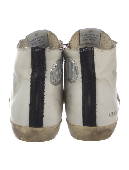 Golden Goose Leather Graphic Print Sneakers
