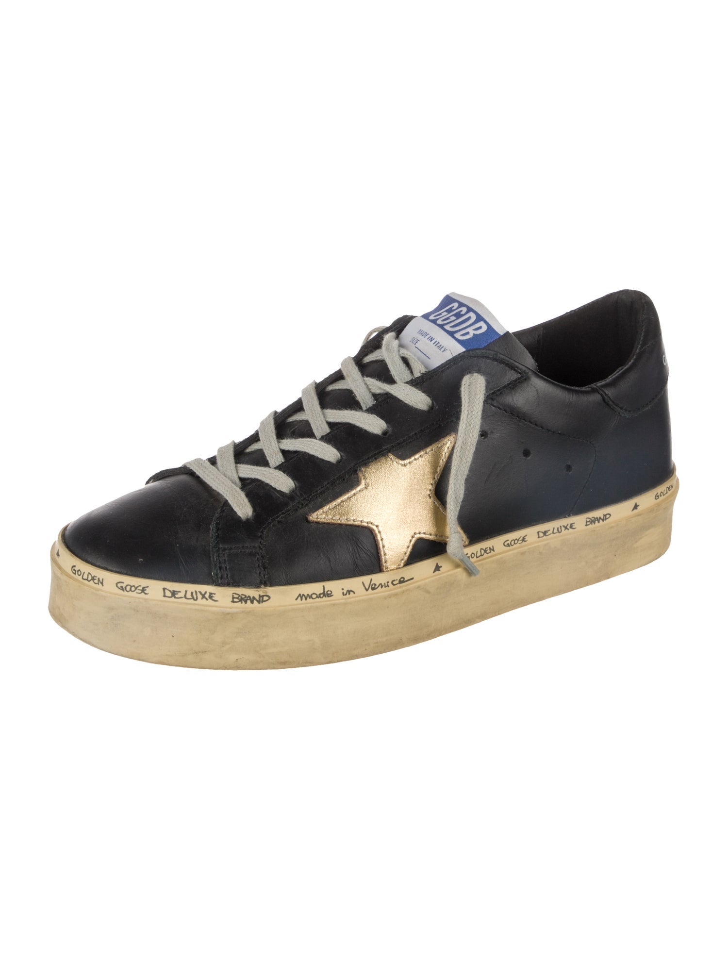 Golden Goose Leather Distressed Accents Sneakers