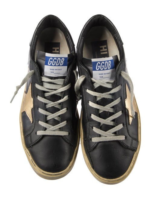 Golden Goose Leather Distressed Accents Sneakers