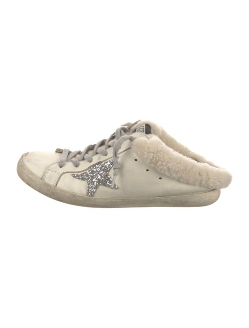 Golden Goose Leather Printed Sneakers